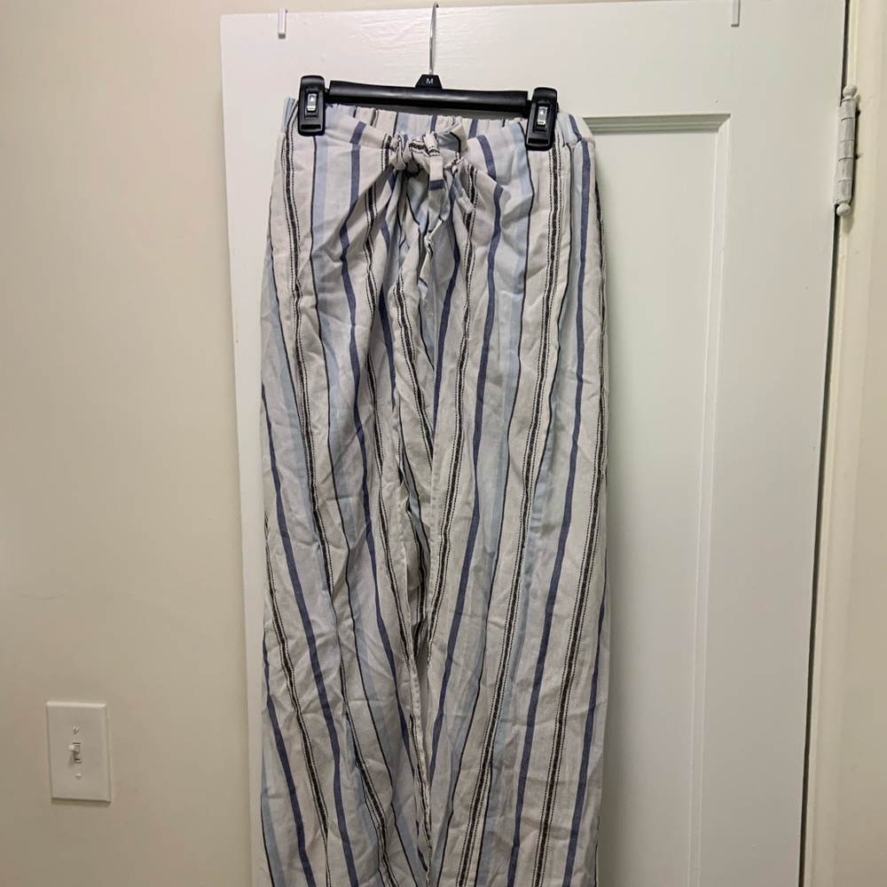 Wide Leg Linen Beach Pants